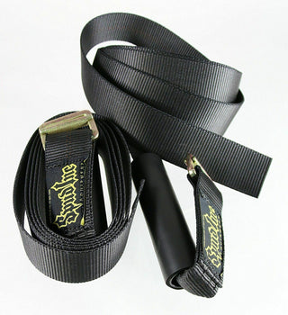 Spud Traveling Farmers Walk Handles w/ Power Training Straps BLACK