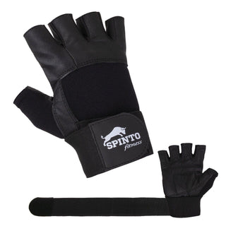 Spinto Fitness LONG Strap Leather Gloves