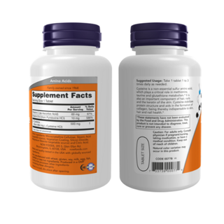 NOW FOODS L-CYSTEINE 500mg - 100 Tablets