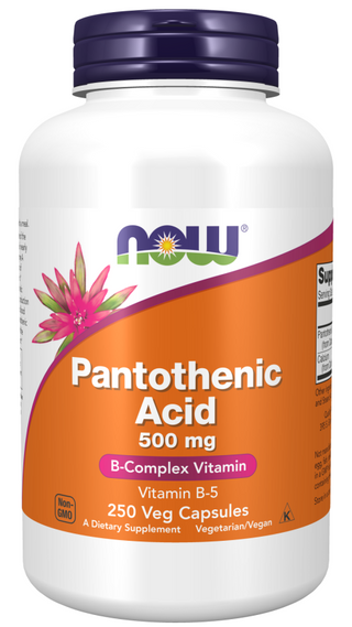 Now Foods Pantothenic Acid, 500mg