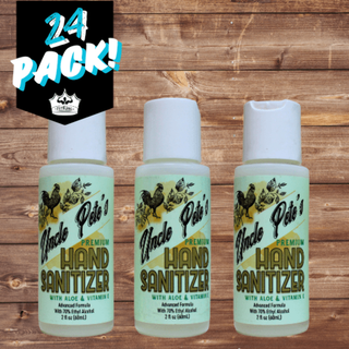 24 PACK: Uncle Pete's HAND SANITIZER Antiseptic -  2oz