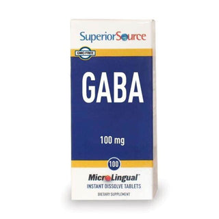 Superior Source GABA 100 mg - 100 MicroLingual® Instant Dissolve Tablets