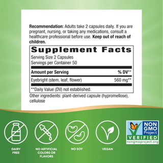 Nature's Way Eyebright - 100 Capsules