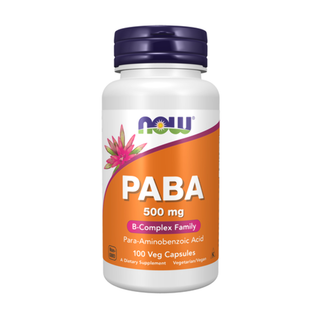 Now Foods PABA, 500mg - 100 Veg Capsules