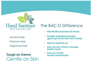 1 GALLON: BAC-D Foaming Hand Sanitizer & Wound Care BOGO