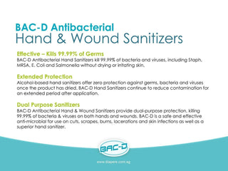 1 GALLON: BAC-D Foaming Hand Sanitizer & Wound Care BOGO