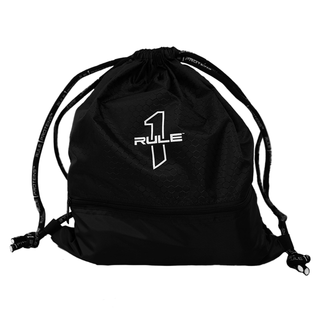 Rule One Drawstring Gym Bag - Black