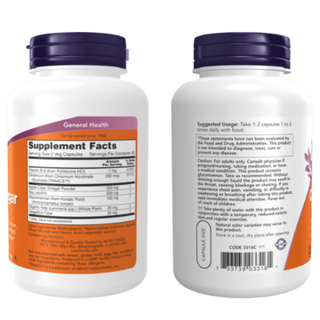 NOW FOODS CIDER VINEGAR Diet - 180 Veg Capsules