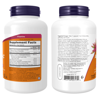 NOW FOODS ALPHASORB-C 500mg - 180 Veg Capsules