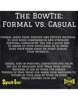 SPUD Donnie Thompson BOWTIE CASUAL Posture Support for Back Shoulders PICK SIZE