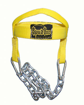 Spud Head NECK HARNESS for Bodybuilders Weightlifters Powerlifters YELLOW