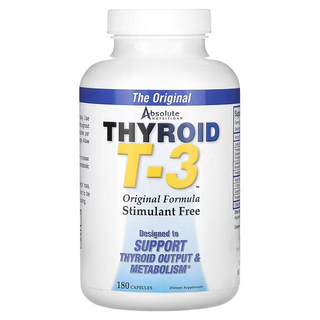 Absolute Nutrition Thyroid T-3 - 180 Capsules