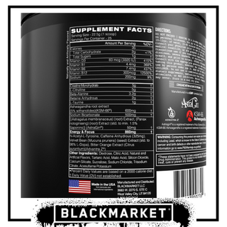 Blackmarket BULK PRE-WORKOUT - 30 Servings