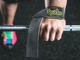 Spud Wrist Lift LIFTING STRAPS - CHOOSE:  1", 1.5", 2" in Pink, Yellow or Black