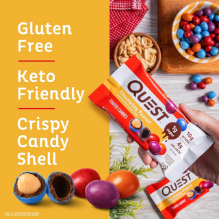 Quest Chocolaty Peanut Coated Candies - 12 Packs