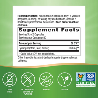 Nature's Way Eyebright - 100 Capsules