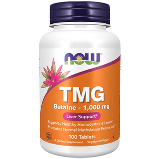 Now Foods TMG Betaine 1000mg - 100 Tablets
