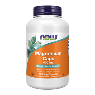 Now Foods Magnesium Caps, 400mg - 180 veg capsules
