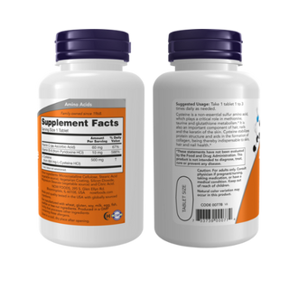 NOW FOODS L-CYSTEINE 500mg - 100 Tablets