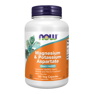 Now Foods Magnesium & Potassium Aspartate - 120 veg capsules