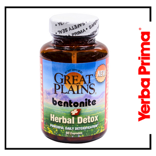 Yerba Prima Great Plains Bentonite + Herbal Detox - 60 Capsules