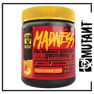 Mutant MADNESS Pre-Workout PEACH MANGO - 30 Servings