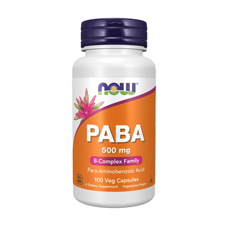 Now Foods PABA, 500mg - 100 Veg Capsules