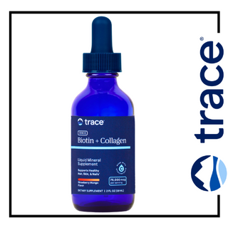 Trace Minerals Liquid Ionic Biotin + Collagen 75,000mcg - 2 oz