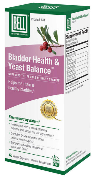 Bell Lifestyle Bladder Health & Yeast Balance - 60 Veg Capsules