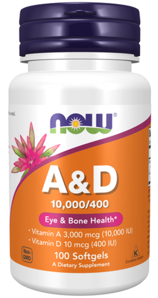 Now Foods A & D 10,000/400 - 100 Softgels