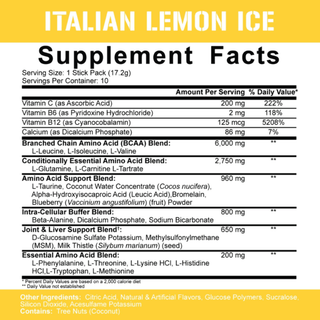 5% Nutrition ALL DAY YOU MAY STICK PACKS - 10ct ITALIAN ICE