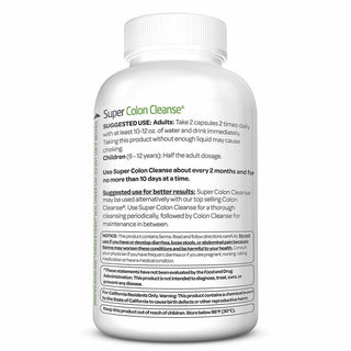 Health Plus SUPER COLON CLEANSE 500 mg - 240 Capsules