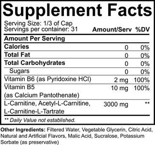 Nutrakey L-CARNITINE 3000 Liquid - 31 Servings