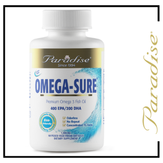 Paradise Herbs Omega-Sure Fish Oil  - 60 Softgels