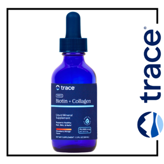 Trace Minerals Liquid Ionic Biotin + Collagen 75,000mcg - 2 oz