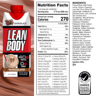 Labrada Lean Body Protein Shake - 12 Pack