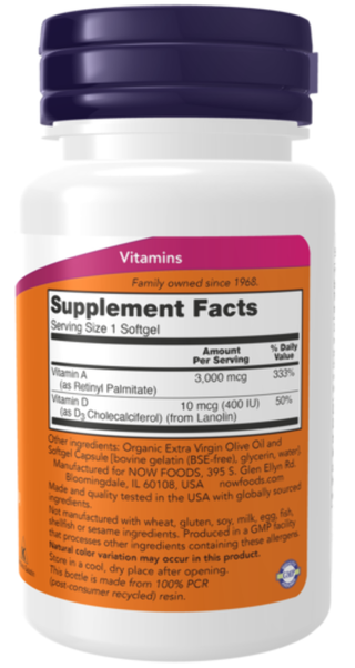 Now Foods A & D 10,000/400 - 100 Softgels