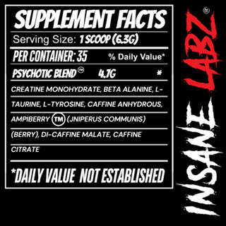 Insane Labz BLACK Pre-Workout