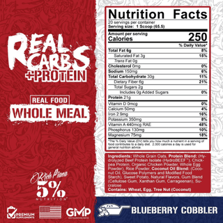 5% Nutrition REAL CARBS + PROTEIN - 22 Servings