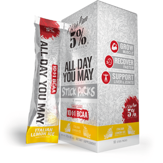 5% Nutrition ALL DAY YOU MAY STICK PACKS - 10ct ITALIAN ICE