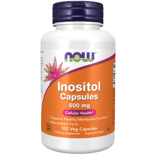 NOW FOODS INOSITOL Capsules 500mg - 100 Veg Capsules