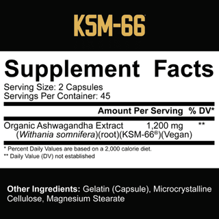 5% Nutrition Core KSM-66 (Ashwagandha) - 90 Capsules