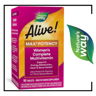 Nature's Way Alive! MAX3 Women's Multi-Vitamin - 90 Tablets