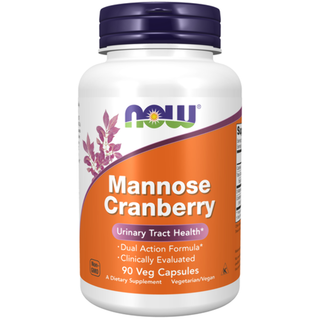 Now Foods Mannose Cranberry - 90 veg capsules