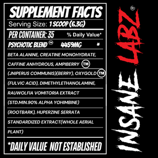 Insane Labz RED Pre-Workout - 30 Servings