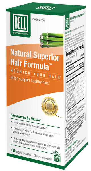 Bell Lifestyle Natural Superior Hair Formula - 120 Capsules