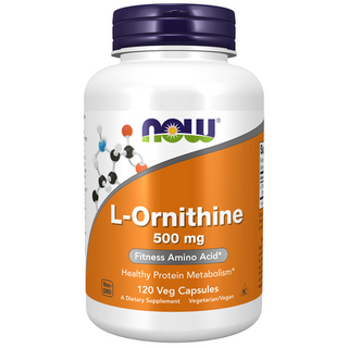 Now Foods L-Ornithine 500mg - 120 veg capsules