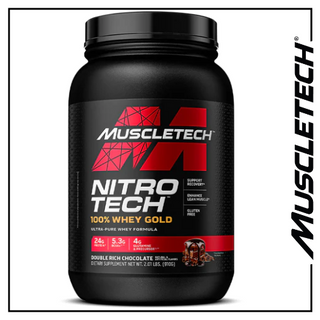 MuscleTech Nitro Tech 100% Whey Gold CHOCOLATE - 2lbs