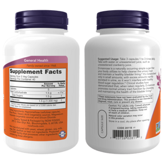 NOW FOODS D-MANNOSE 500mg - 120 Veg Capsules