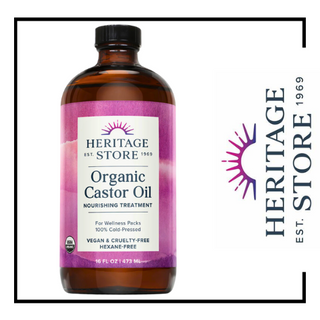 Heritage Store Organic Castor Oil - 16oz